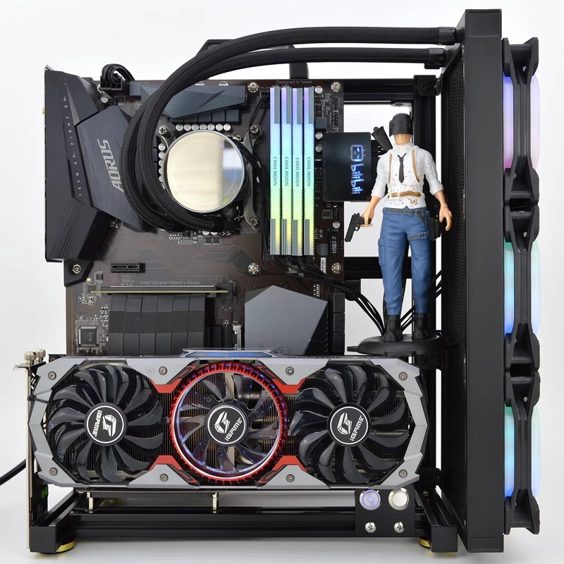 MOD ATX Open PC Case Frame For - Pc Gaming Center 评论和价格