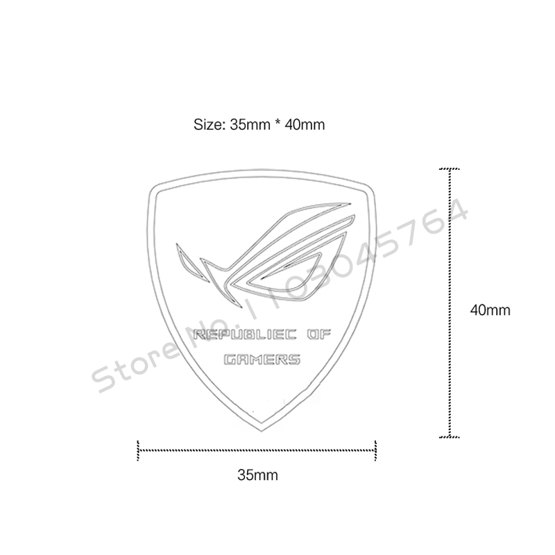 Computer Case Aluminum Sticker - Pc Gaming Rog 评论和价格