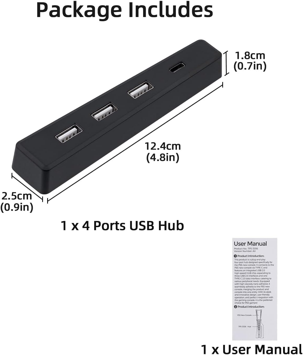 4 Ports USB Hub for PS5 Slim D - Usb Hub Gaming 评论和价格