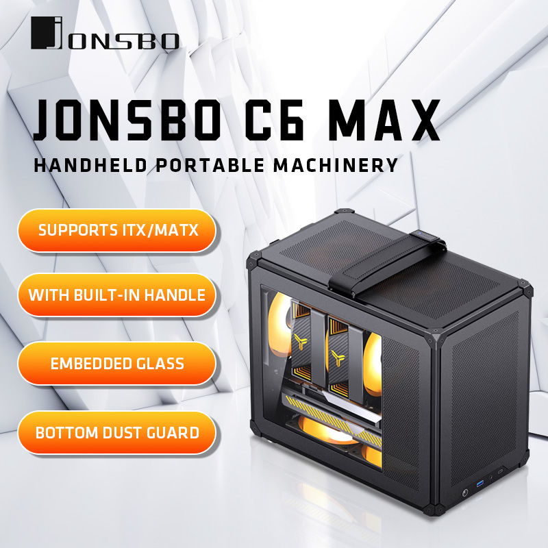 JONSBO C6 MAX Mesh Handle MATX - Pc Gaming Center 评论和价格