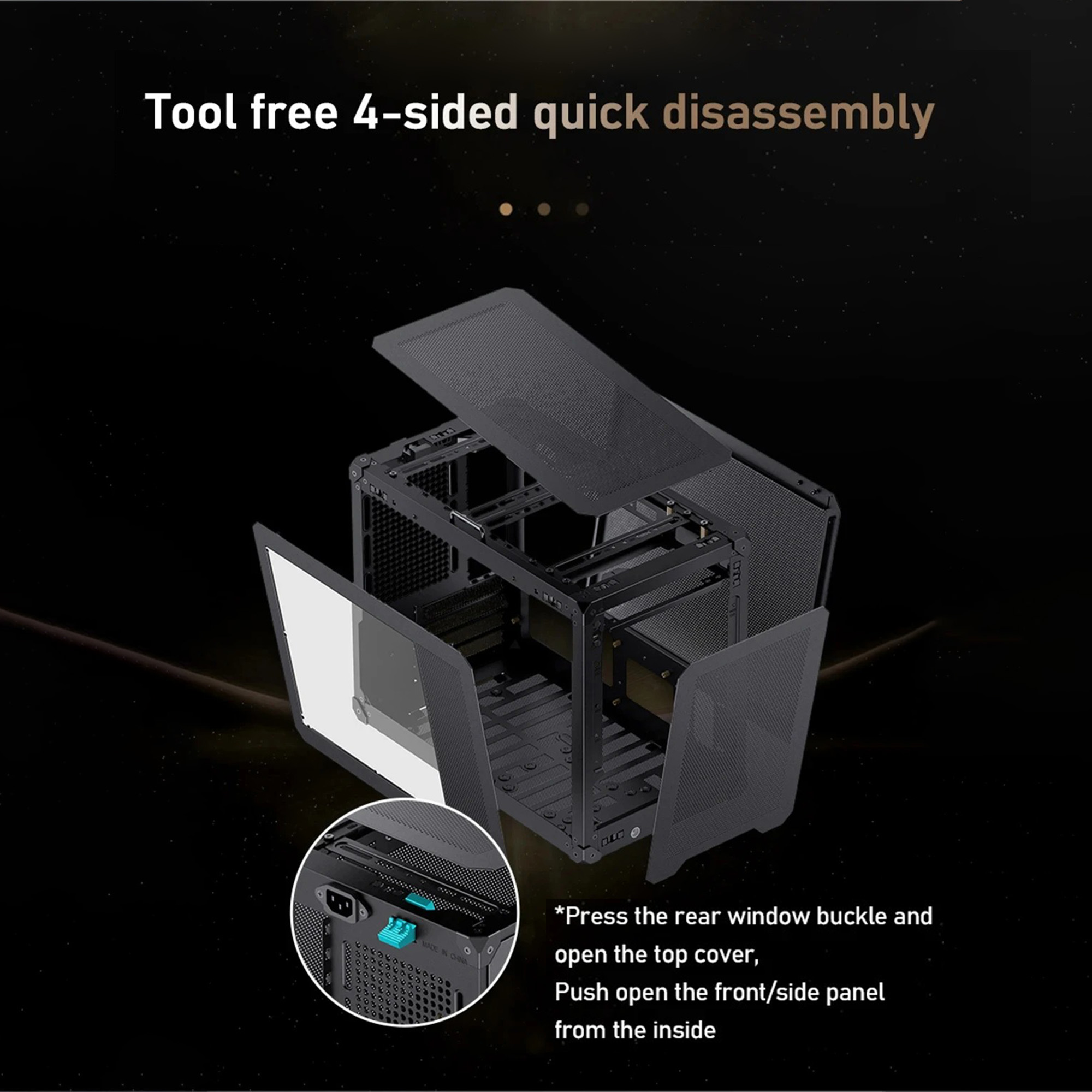 JONSBO C6 MAX Mesh Handle MATX - Pc Gaming Center 评论和价格