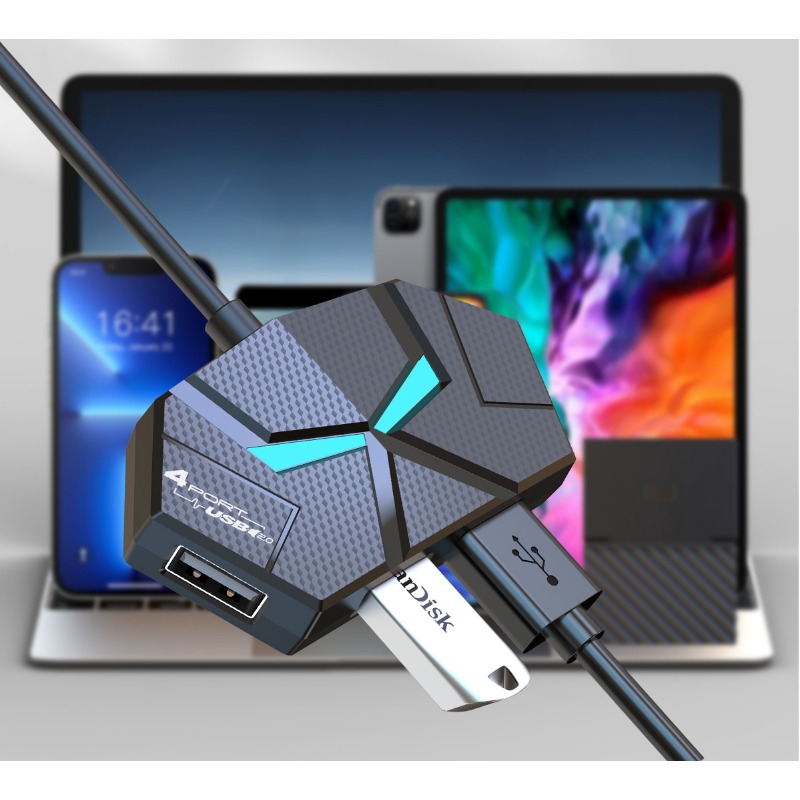 0.6CM/1.2M HUB 7-port Compatib - Usb Hub Gaming 评论和价格