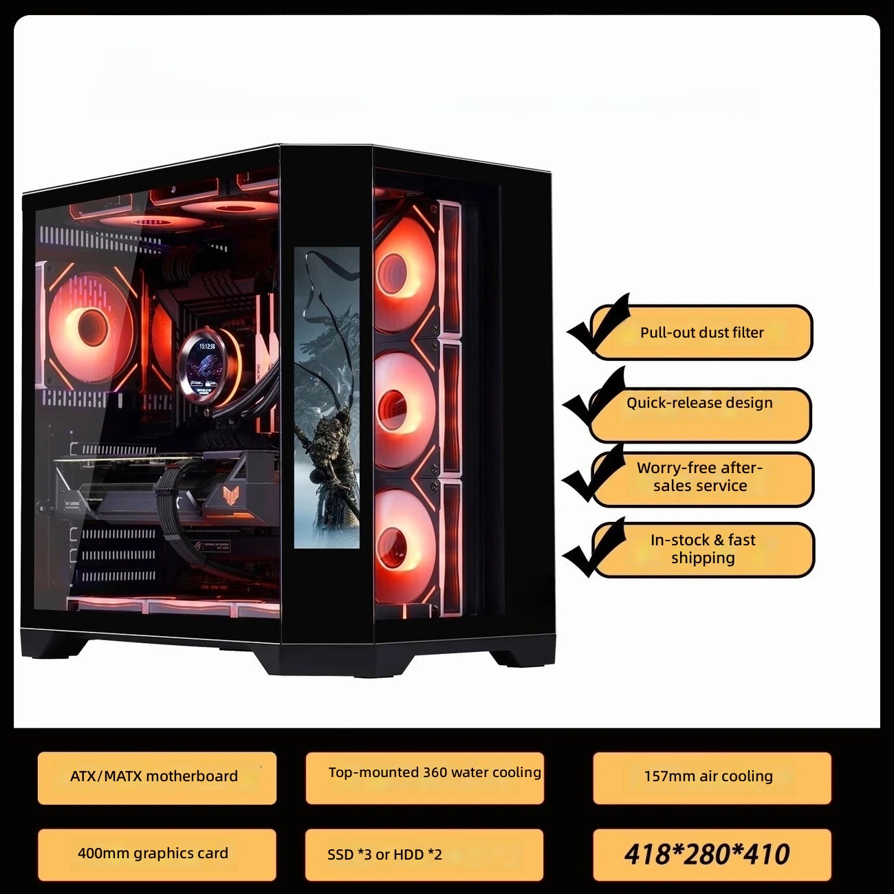4 RGB Fans Included Gaming PC  - Pc Gaming Center 评论和价格